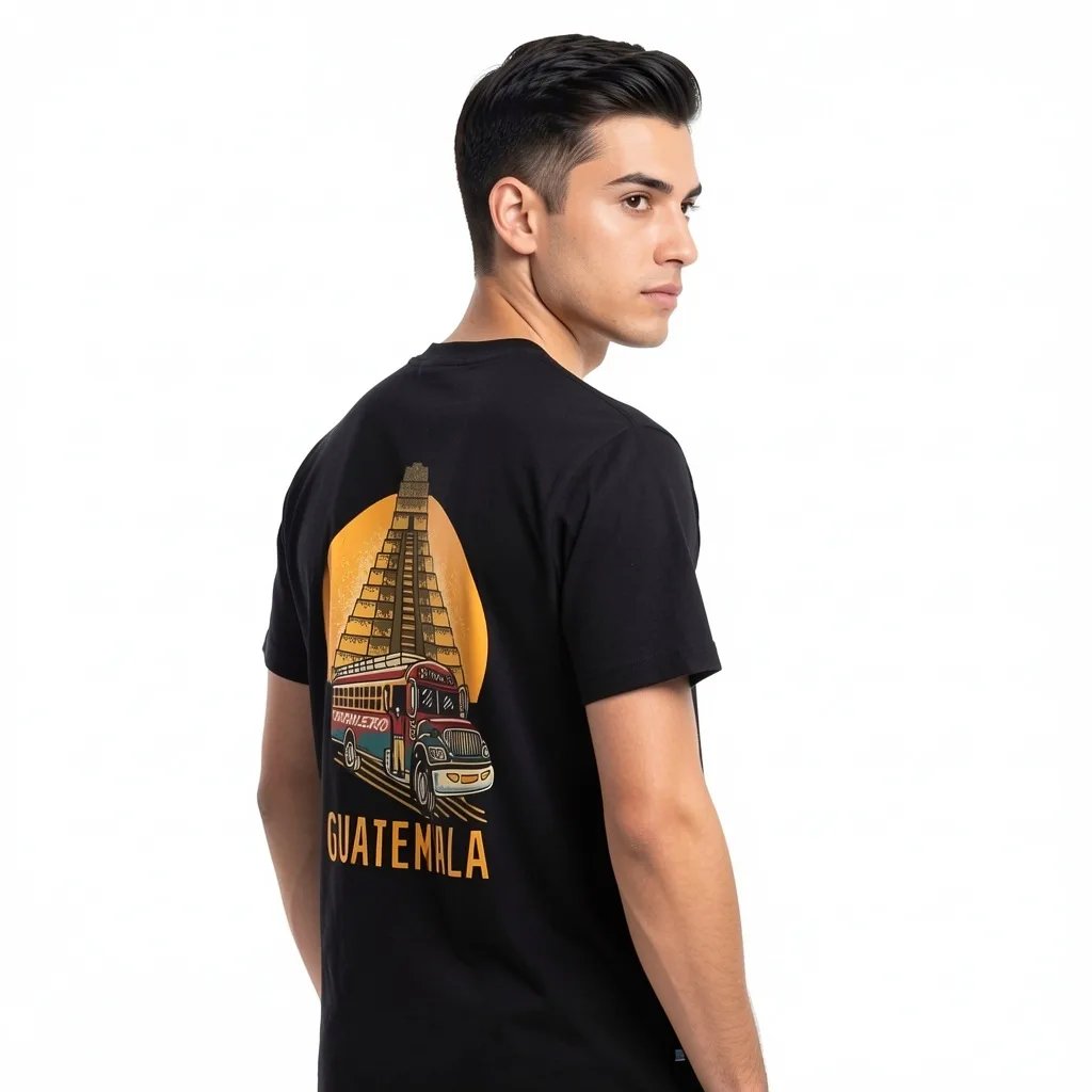 Tikal Bus Black T-shirt