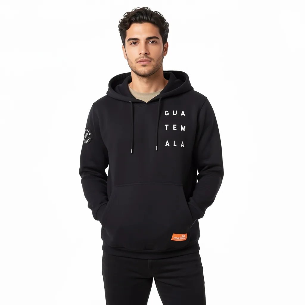 Guate Black Hoodie